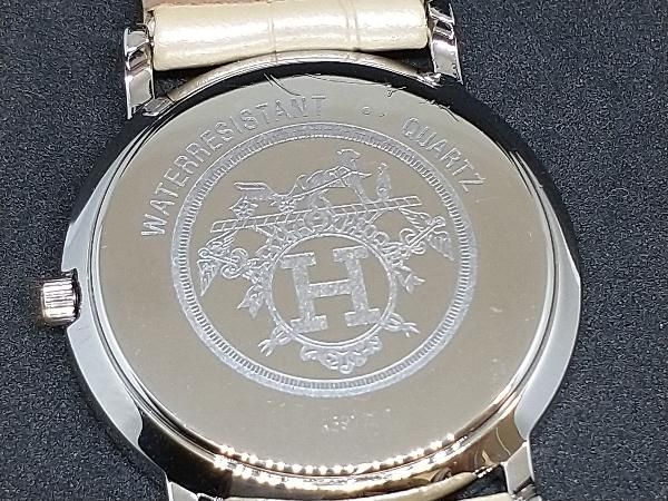 HERMES エルメス セリエ デイト GP SS ホワイト文字盤 社外