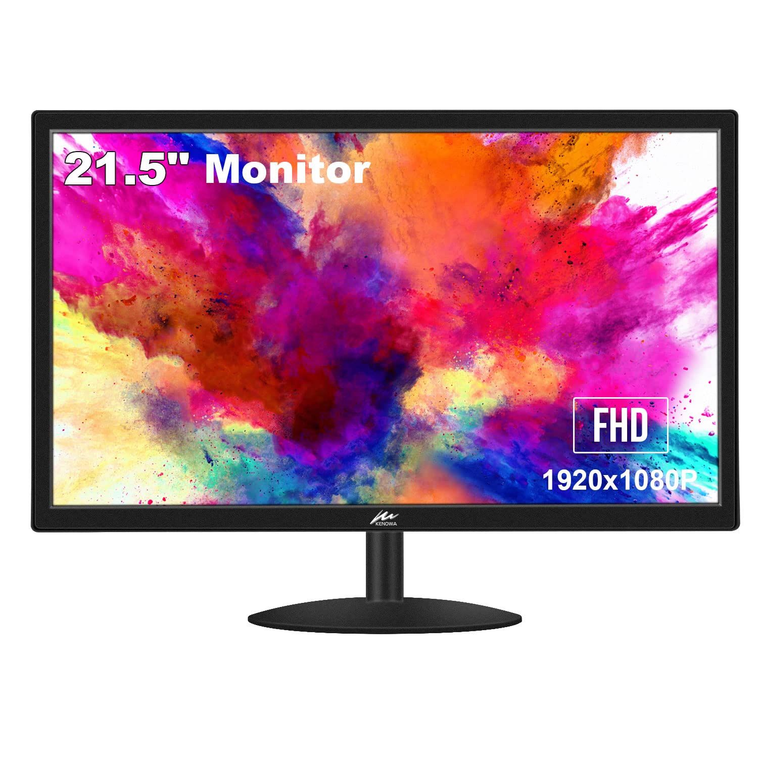 【人気商品】PC デスクトップディスプレイ 75HZ 5ms HDMIu0026VGAポートComputer 16:9 ノートパソコンとRaspberry 非光沢 VA Pi ゲーミングモニター Xbox 18P PS4 FHD Kenowa PS5 コンピューターモ
