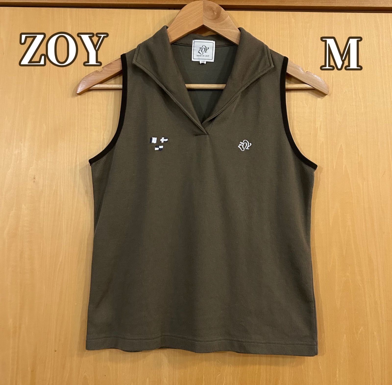 ZOY ゾーイ ノースリーブ シャツ レディース ゴルフウェア M