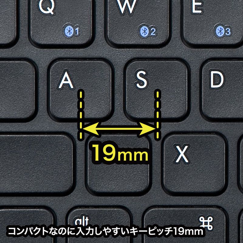 （まとめ買い）サンワサプライ タブレットスタンド機能付き Bluetoothキーボード iOS対応 ブラック SKB-BT28BK 【×3セット】