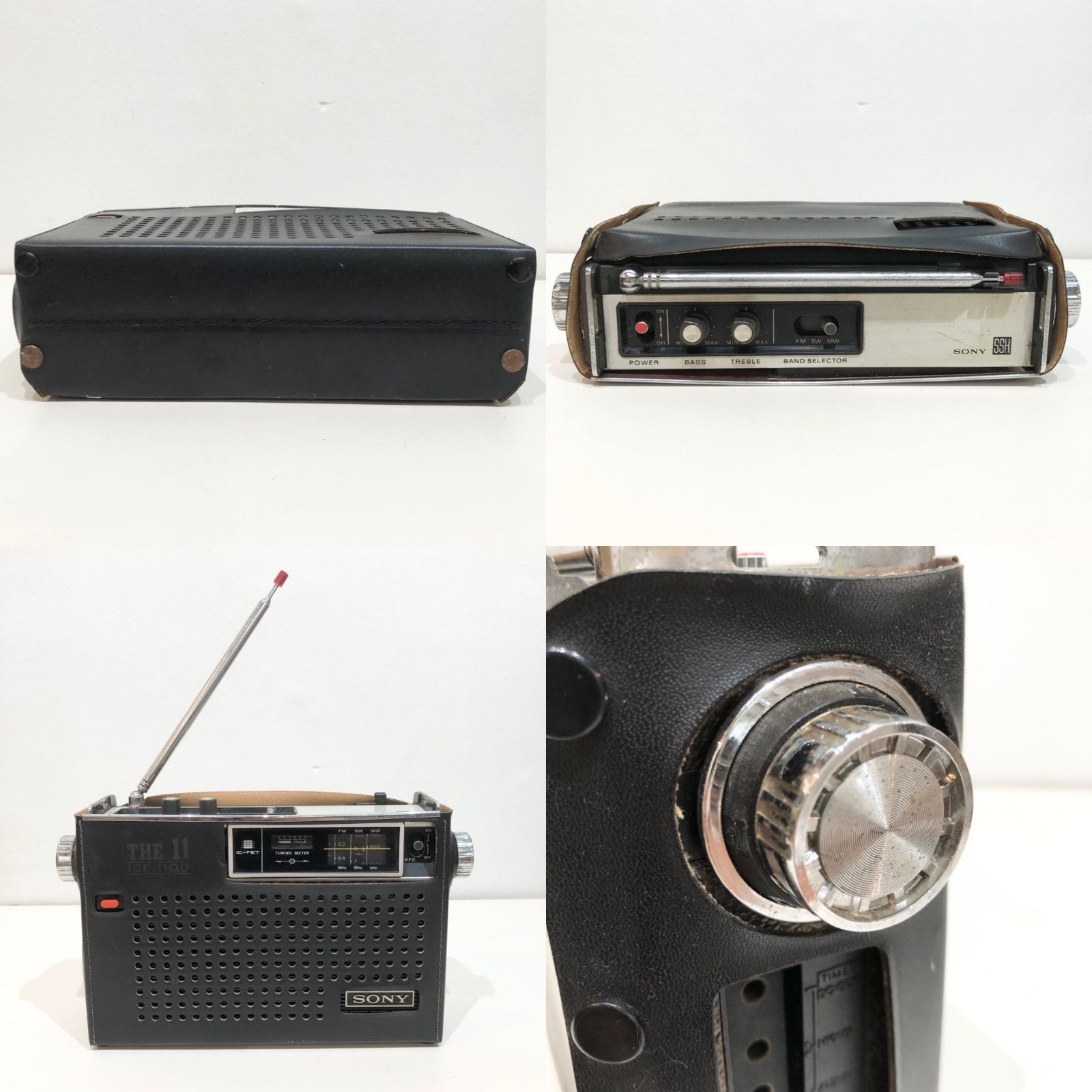 10191007 ソニー ラジオ SONY THE 11 ICF-1100 昭和 レトロ
