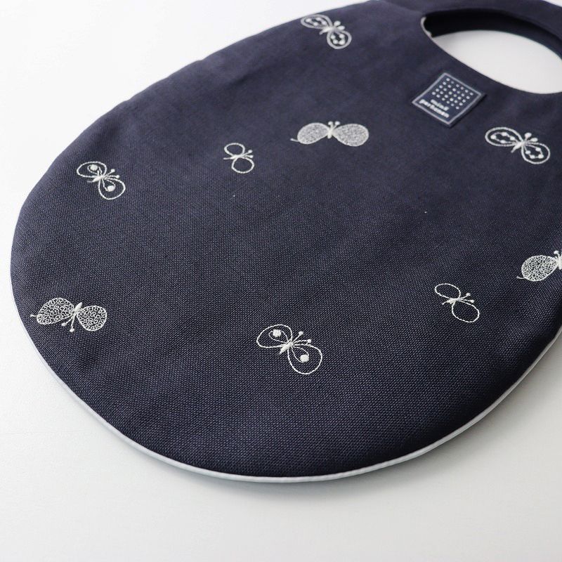 mina perhonen chocho エッグバッグ チャコール 新品 未使用 ミナペルホネン mina perhonen choucho 刺繍 エッグバッグ