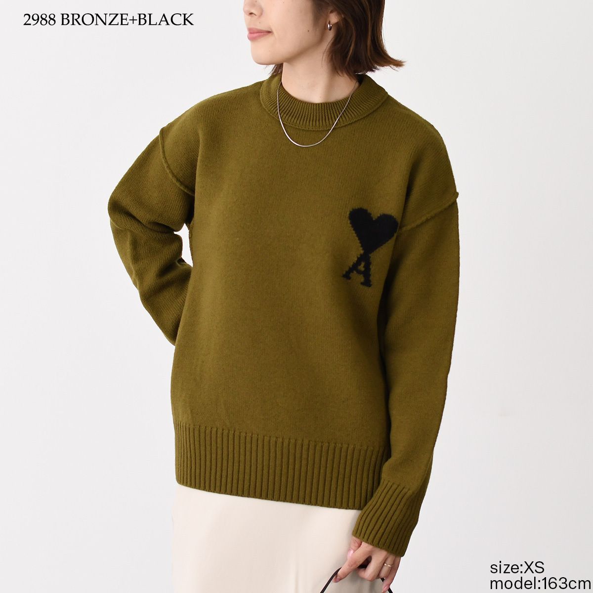 Ami ニット AMI｜ROUND NECK KNITS (UKS838 018 154) (AMI PARIS/ニット