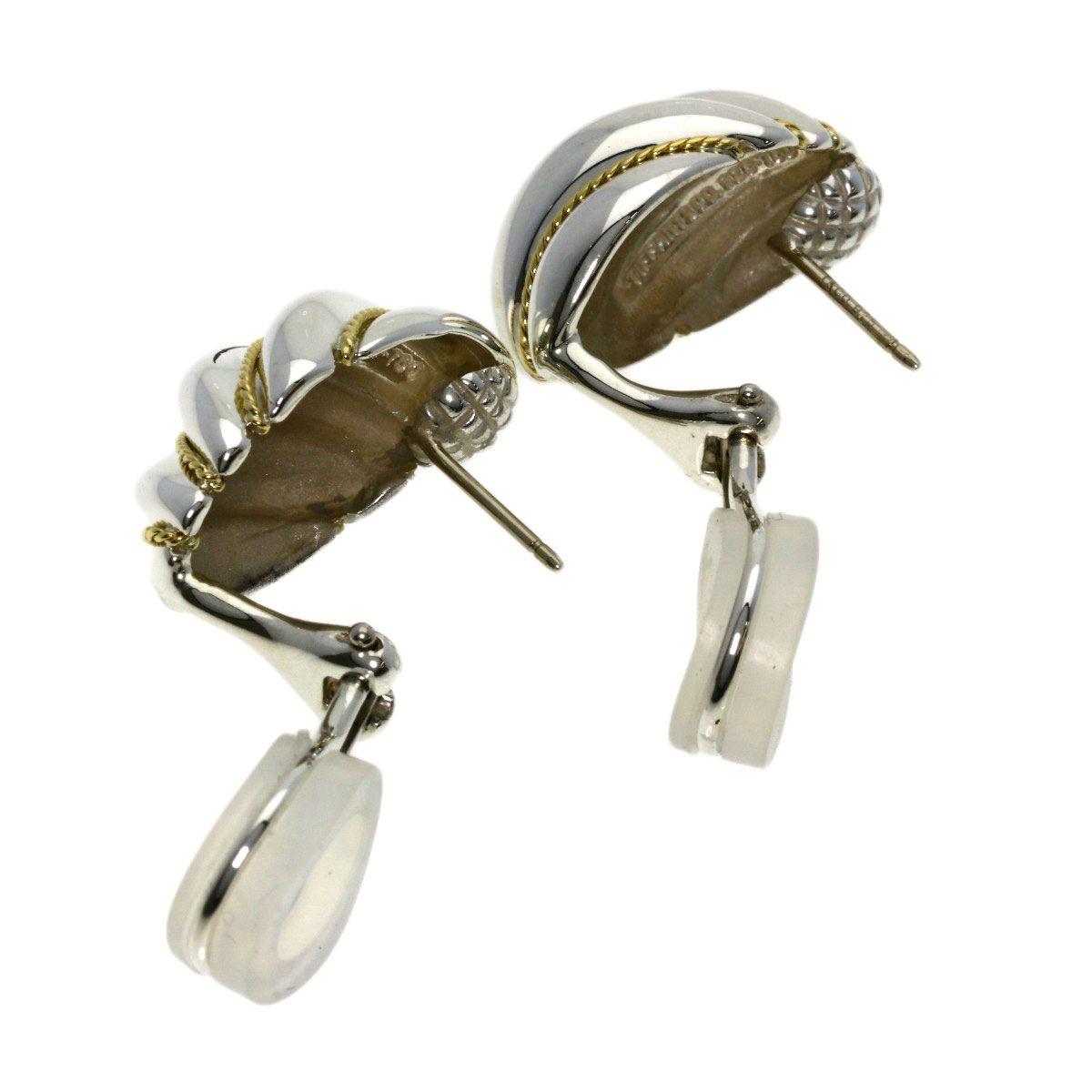 TIFFANY&Co. ティファニー ツイスト コンビ ピアス SV K18YG  