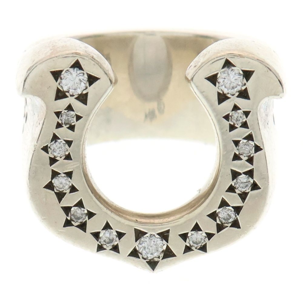 TENDERLOIN ホースシューリング ダイヤ シルバー 10号