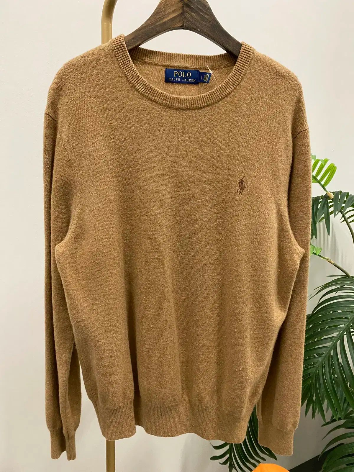 ポロ ラルフローレン ブラウン ウールニット