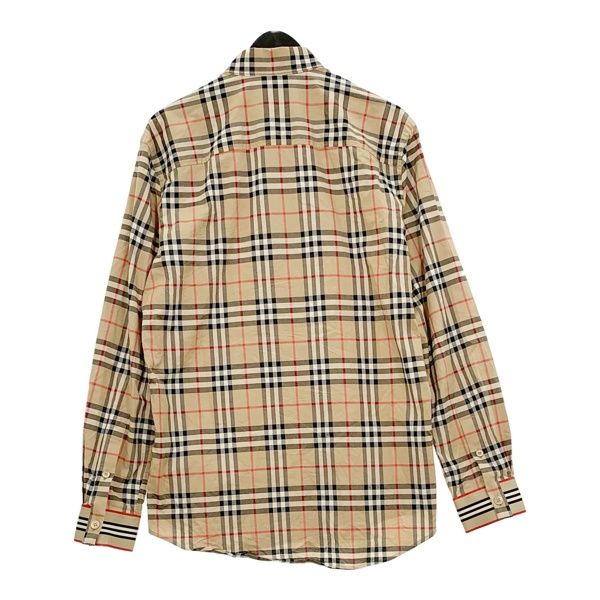 BURBERRY バーバリー 20AW チェックシャツ 長袖シャツ 8027778 ノバチェック メンズ Mサイズ ブラウン系 トップス DM16848