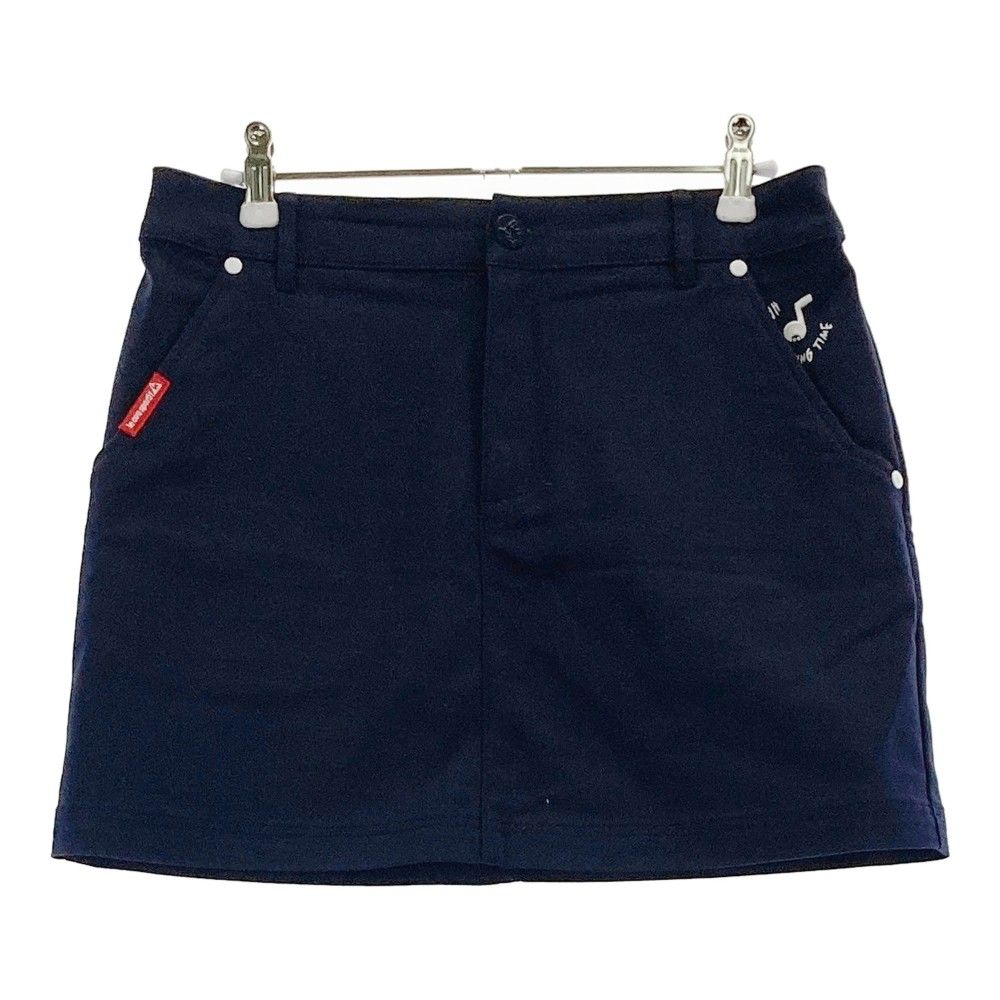 サイズ：9 LE COQ GOLF ルコックゴルフ ロゴ刺繍 ストレッチスカート