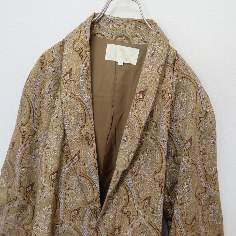 ☆エトロ ETRO ペイズリー柄 ガウンコート ルームウェア a916951ss