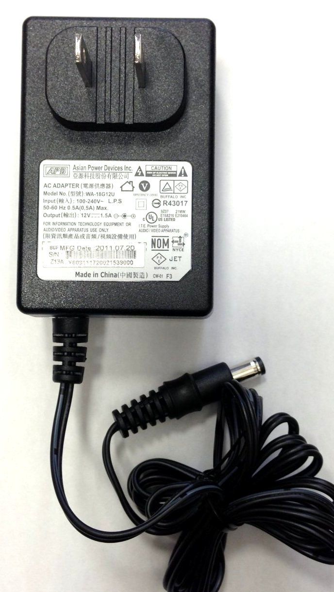 バッファロー WA-18G12U ACアダプター(中古品)