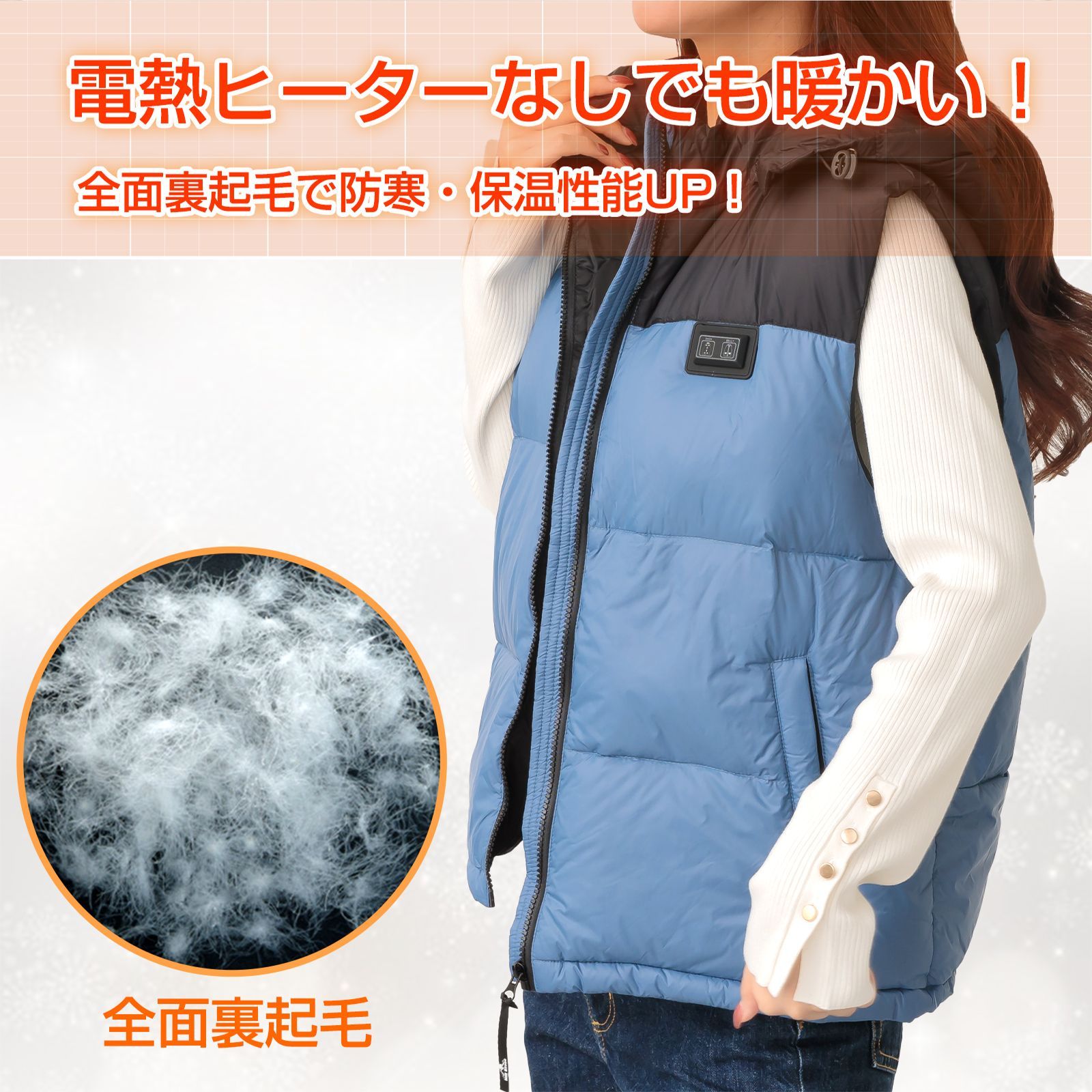 ☆★在庫残りあと僅か★☆新品☆未使用★ 防寒 電熱ベスト Q-R9 (ブラック&グレ-， XXL) 秋冬用 USB加熱 電熱ジャケット アウトレット★楽天1位 電熱ベスト ヒーターベスト バッテリーセット EXCITECH エキサイテック バッテリー付き ヒートベスト  モバイルバッテリー 冬 薄手 薄い 作業用ベスト ベスト ユニセックス 防寒着 防寒ベスト 作業着 洗濯可 速暖 洗える | いいねONLINE  健康＆美容