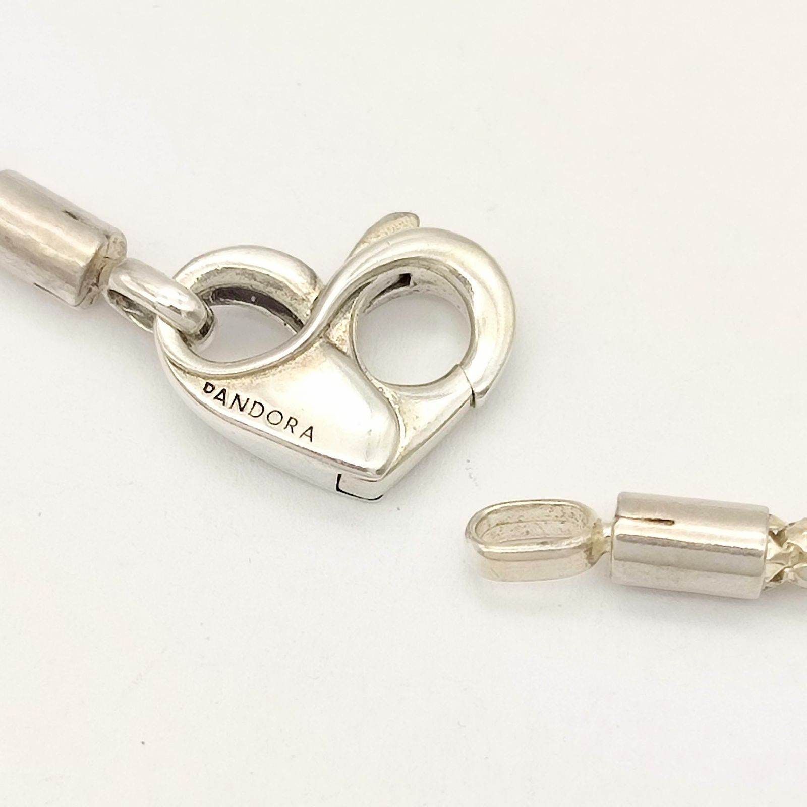 美品】PANDORA パンドラ Moments スタッディド チェーン ブレスレット 