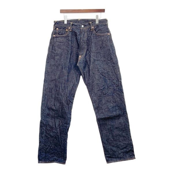 エヴィス 2000 希少 緑耳 NO1 セルビッチデニムパンツ ジーンズ 35 EVISU - ＊EVISU メニーポケット セルビッチ デニム パンツ ボトムス