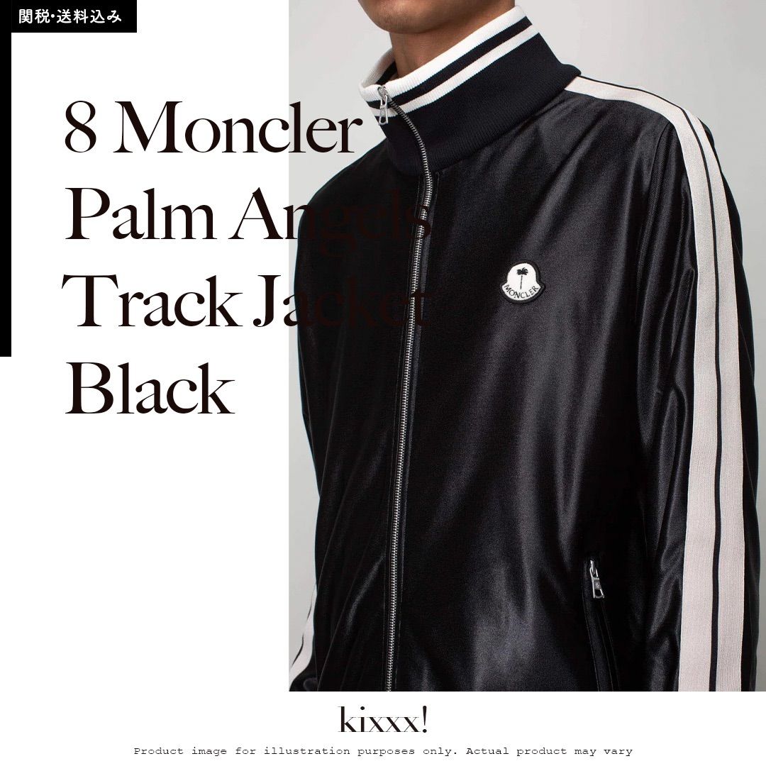 8 Moncler Palm Angels Track Jacket Black モンクレール パーム