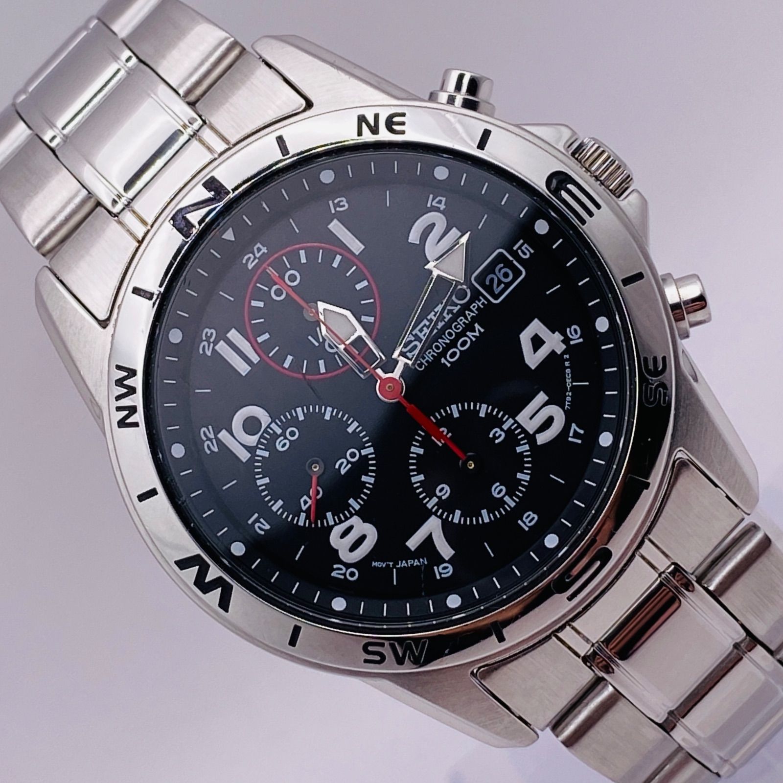 T196）良品 稼動品 SEIKO セイコー Chronograph クロノグラフ SND375P 