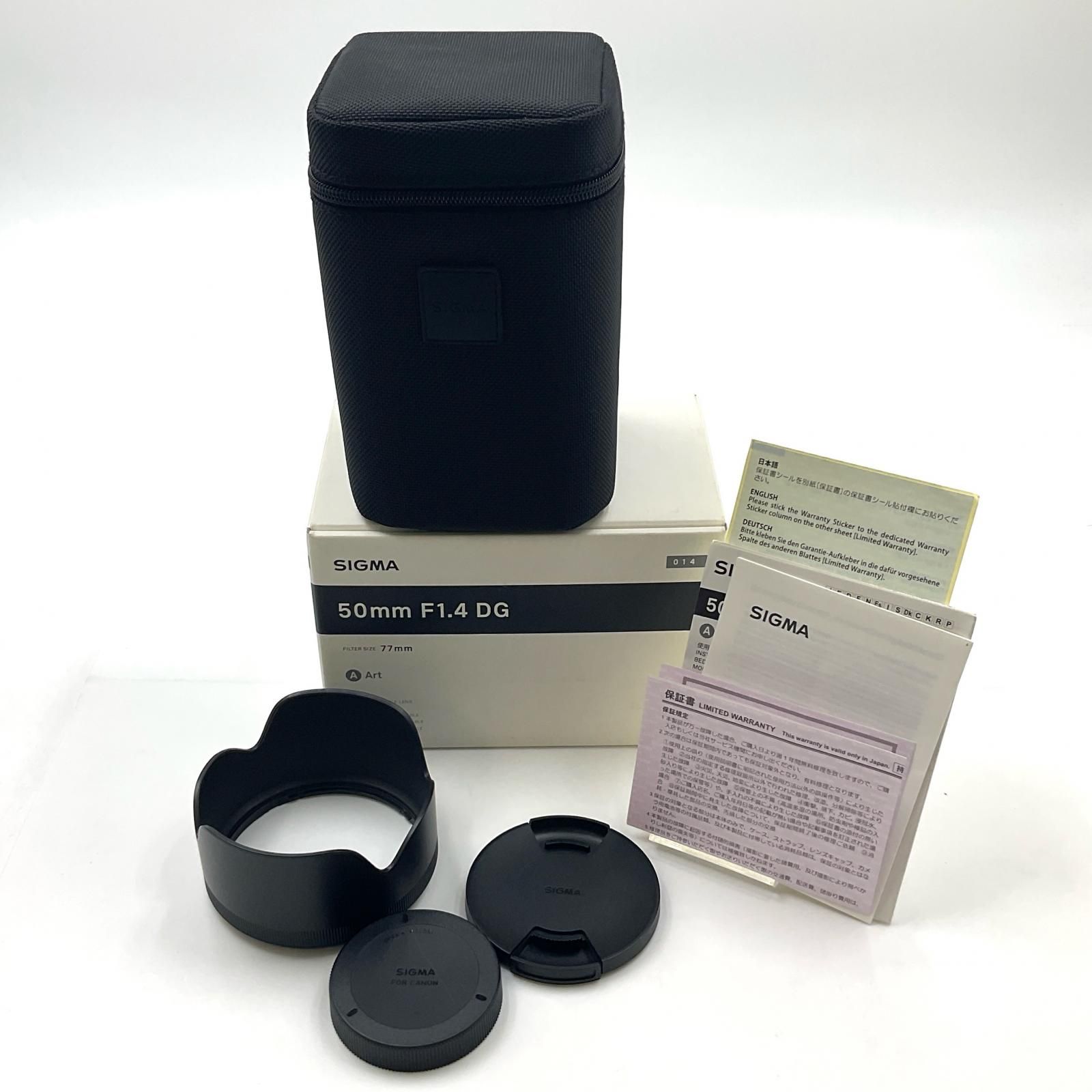 【新品】Sigma 50mm F1.4 DG HSM Art Canon 箱保証 新品】Sigma 50mm F1.4 DG HSM Art Canon 箱保証