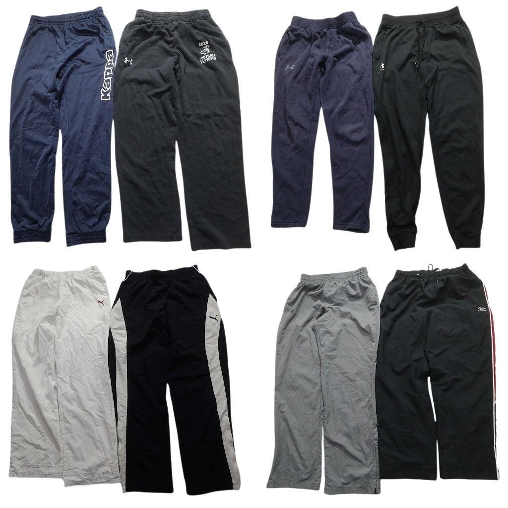 古着卸 スポーツブランドMIX パンツ 8枚セット メンズ Ｍ カッパー リーボック 古着 NA0338