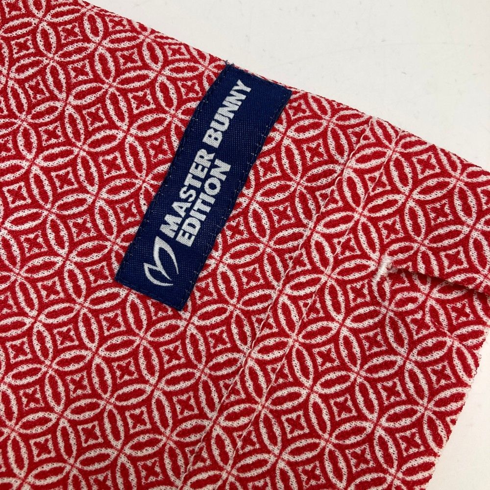 【近年】美品☆サイズ4 マスターバニーエディション　半袖ポロシャツ　総柄　ゴルフ MASTER BUNNY EDITION マスターバニーエディション 半袖