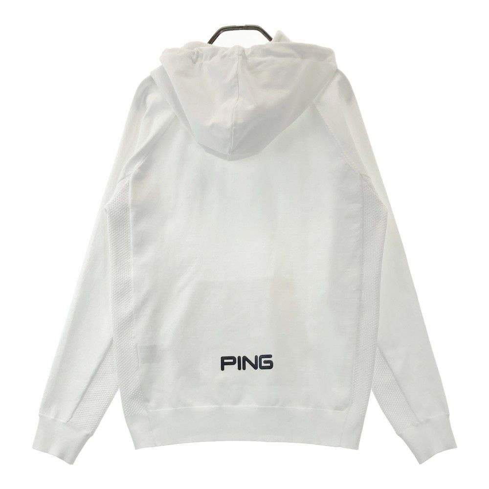 PING白パーカー サイズ：M PING ピン 2023年 ニットパーカー ホワイト系 [240101458858