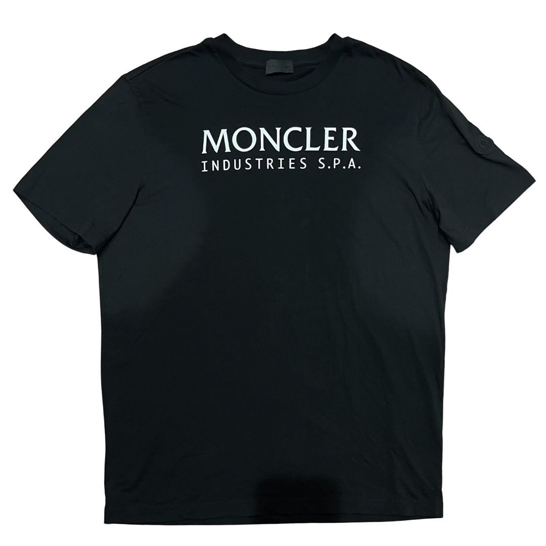 MONCLER/モンクレール /XL /ブラック /ロゴプリントTシャツ - メルカリ