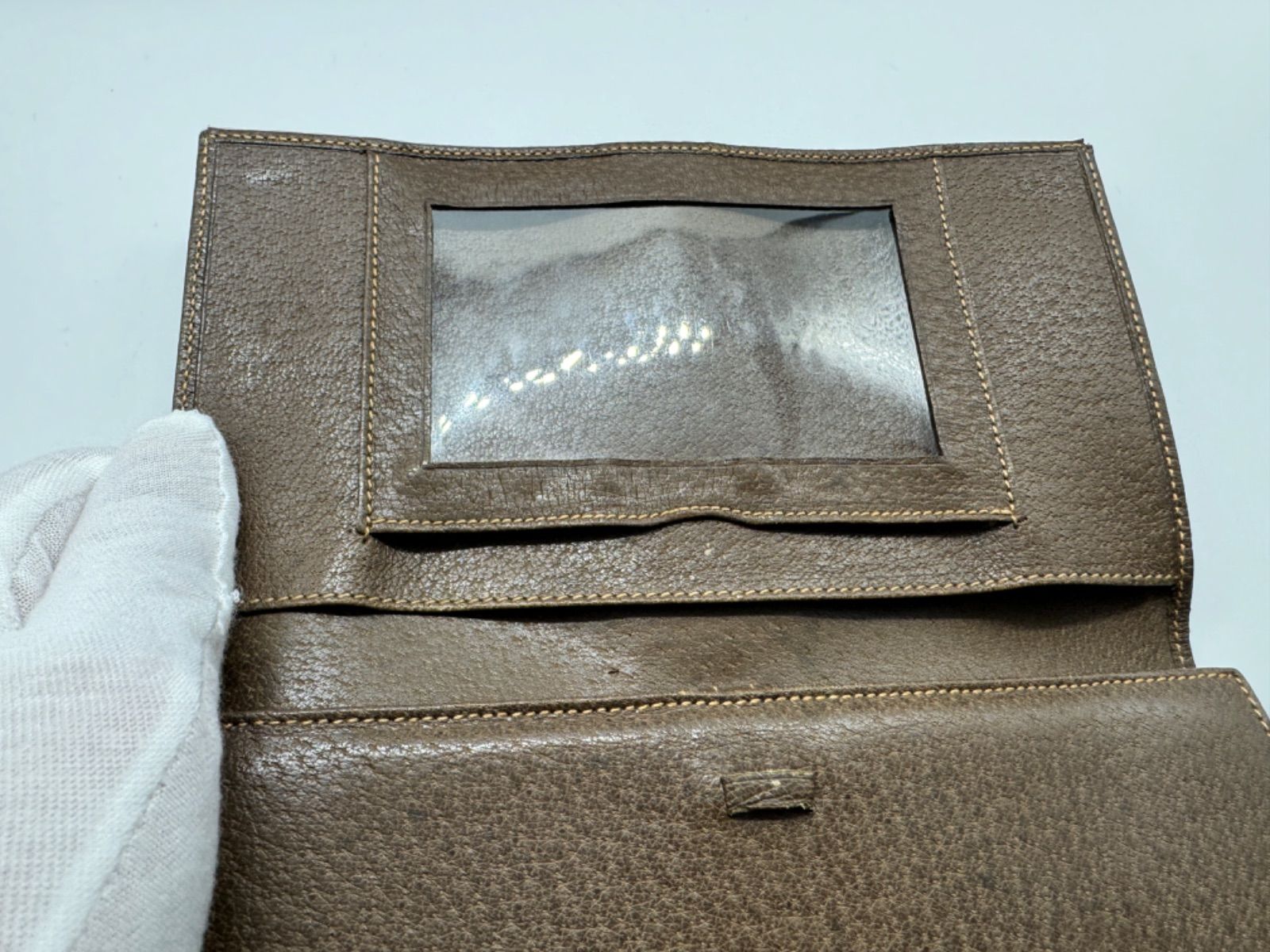m0803 GUCCI オールドグッチ 70s シェリーライン 長財布 PVC GUCCI オールドグッチ 70s シェリーライン 長財布 PVC レディース