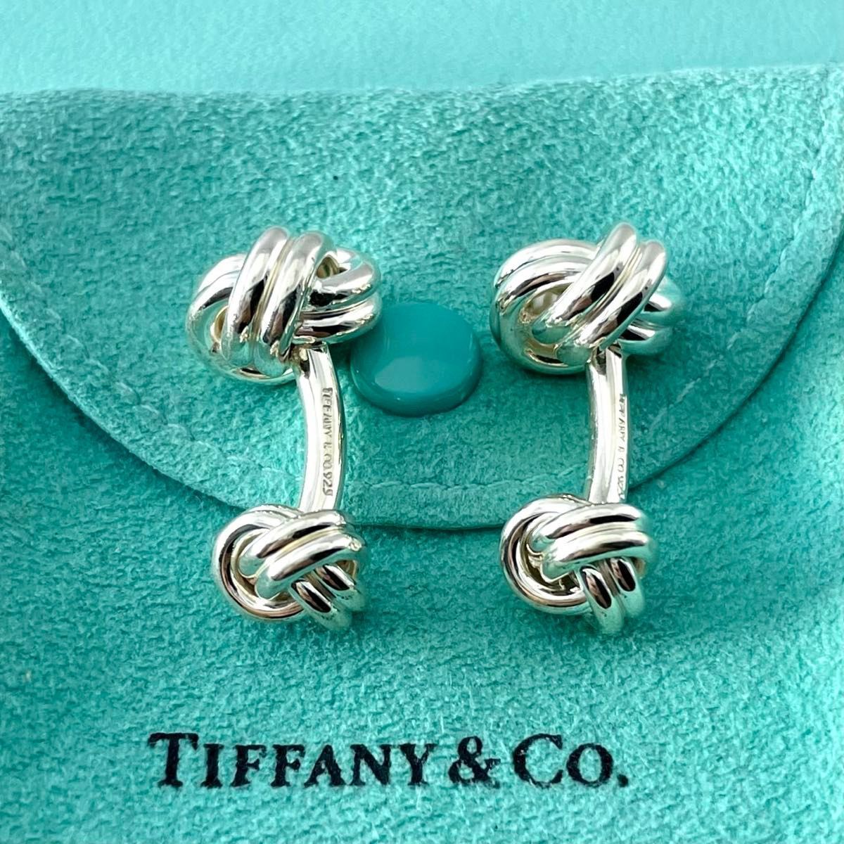 オールドティファニー ツイストノット カフス シルバー 925 VF1fe