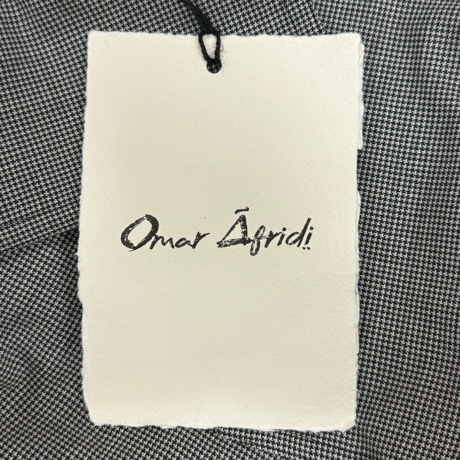 新品 Omar Afridi 22SS WRAP TRENCH COAT ラップトレンチコート 千鳥格 