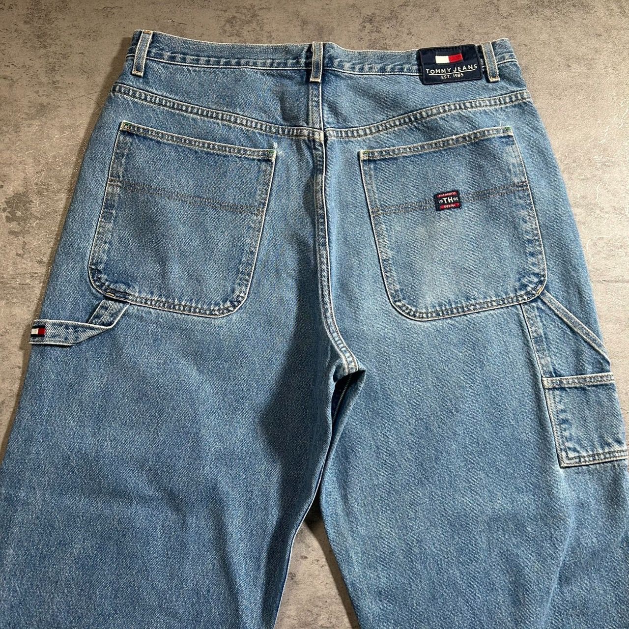 90s TOMMY JEANS トミージーンズ ペインターパンツ バギーデニム