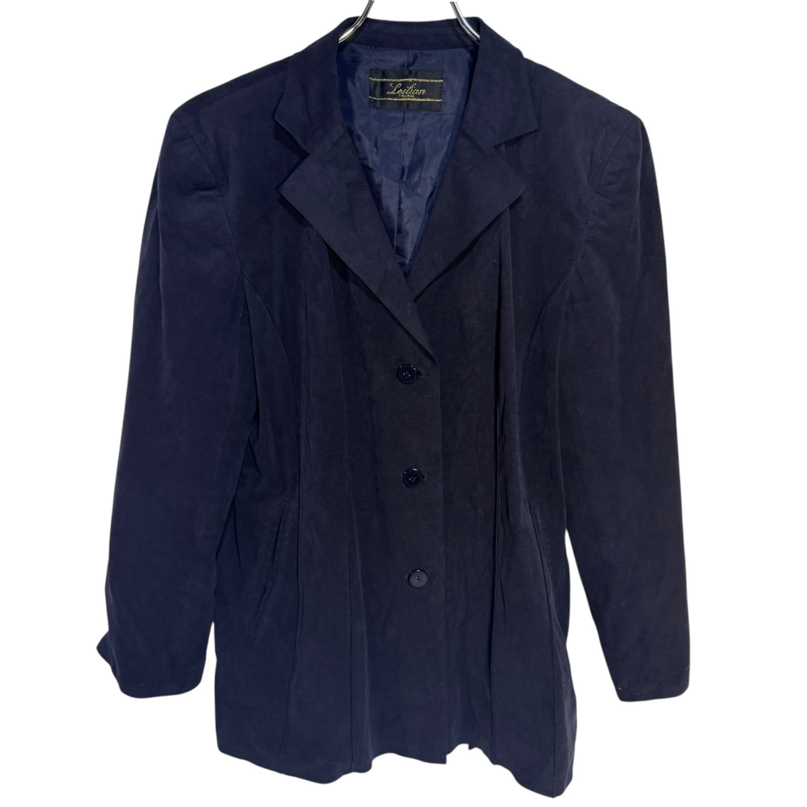 Z1473 Leilian レリアン テーラード ジャケット ネイビー レディース