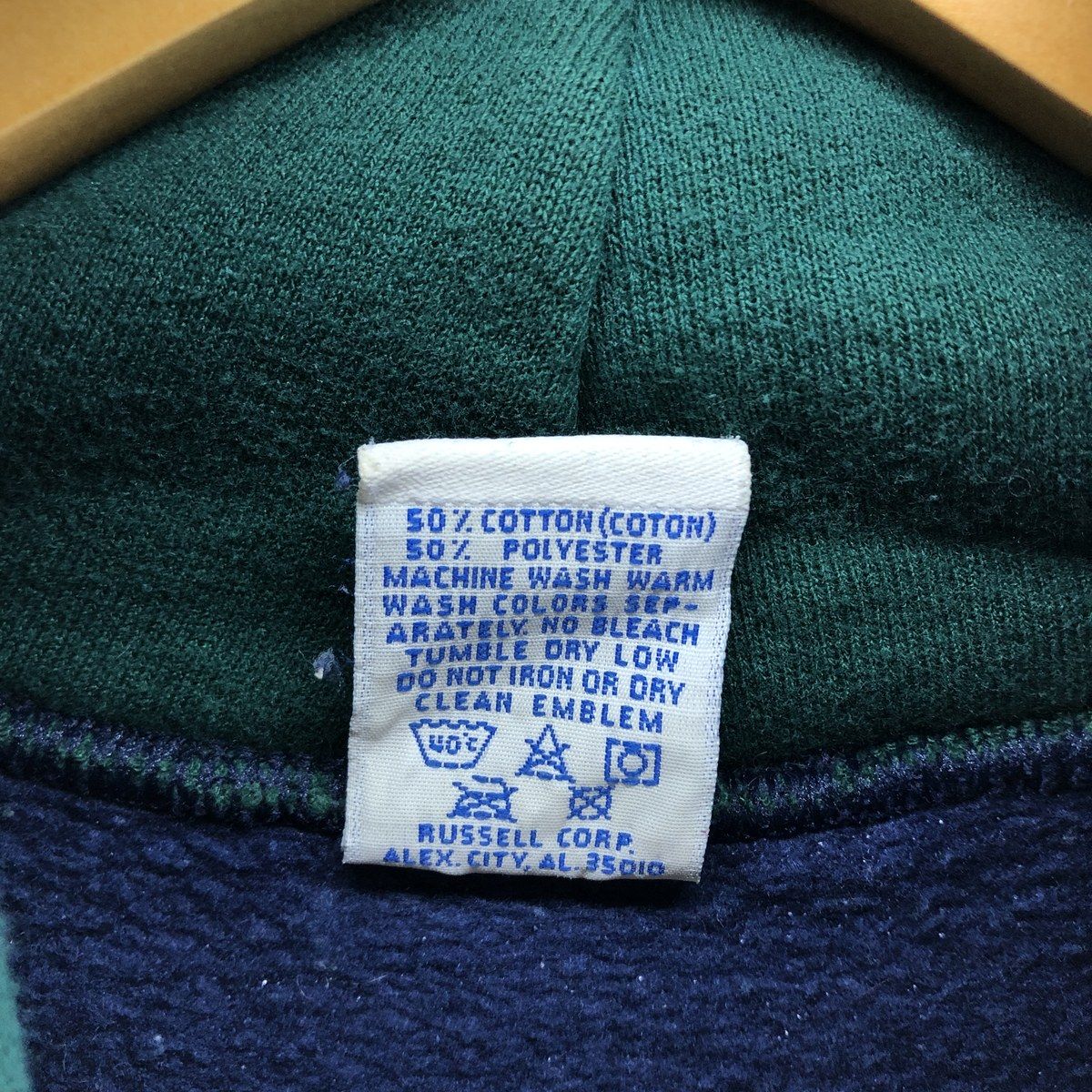 古着 90年代 ラッセル Russell ツートン 無地 ブランクスウェット
