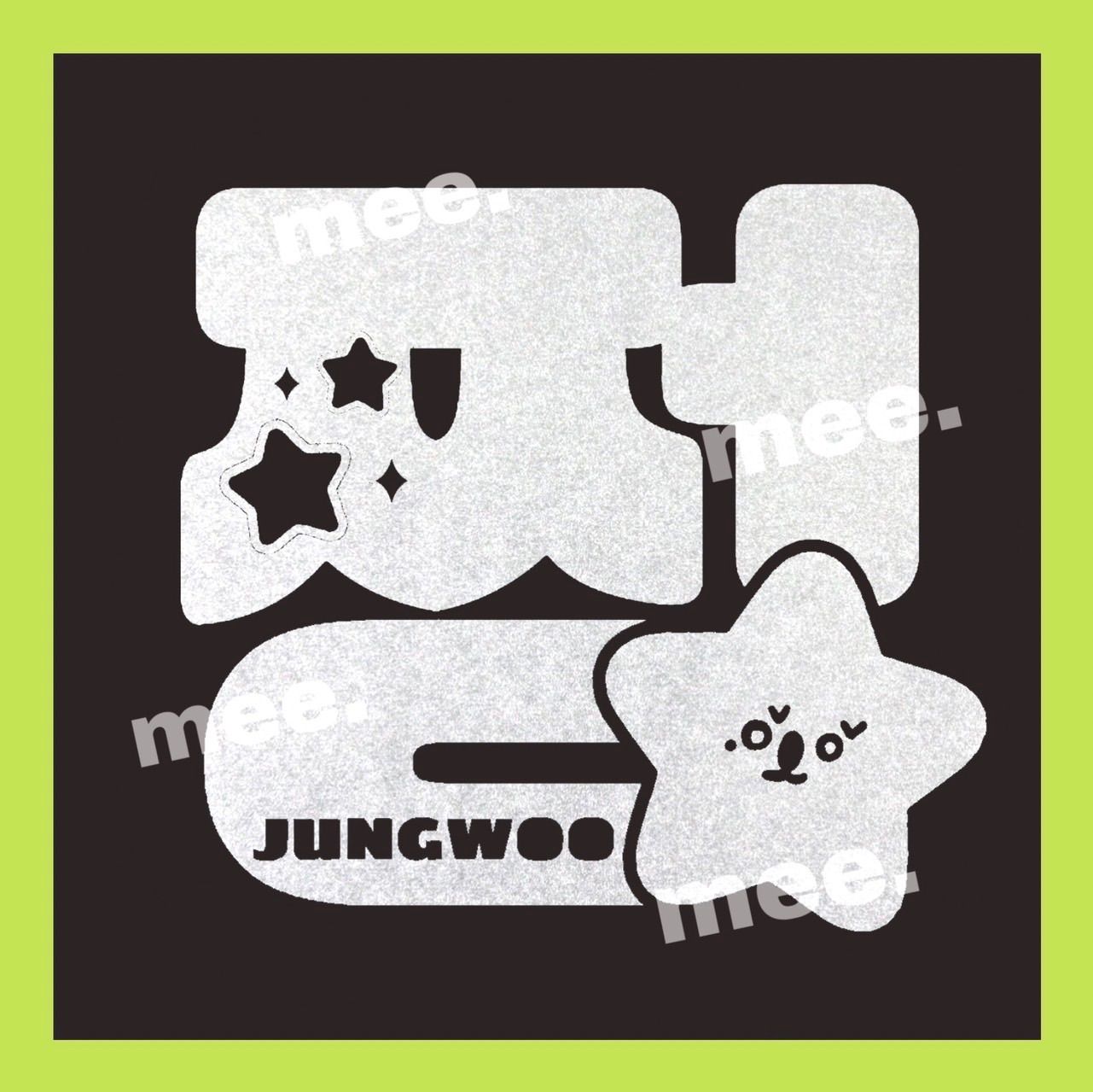 ジョンウ nct127 公式ペンライト用 ステッカー 24時間以内発送 無料