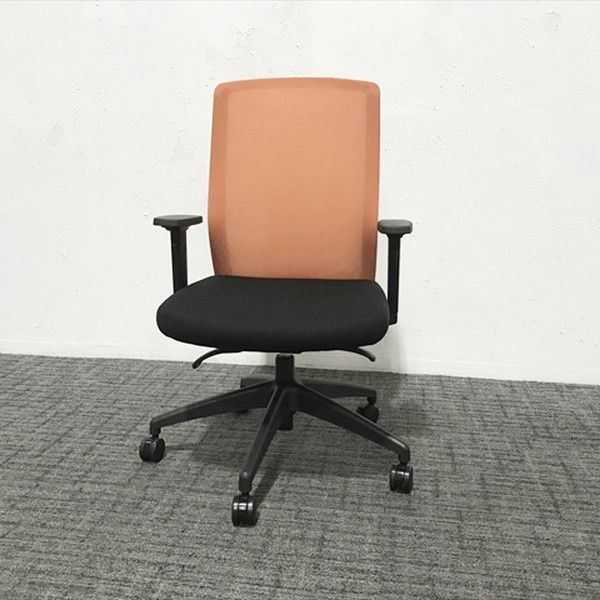 クロッカチェア オフィスチェア オレンジ ブラック