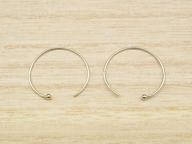 訳ありSALE 現品限り　14kgf ピアスフック　30ペア 10ペアセット☆14KGF☆ピアスフックK14GF（14金ゴールドフィルド
