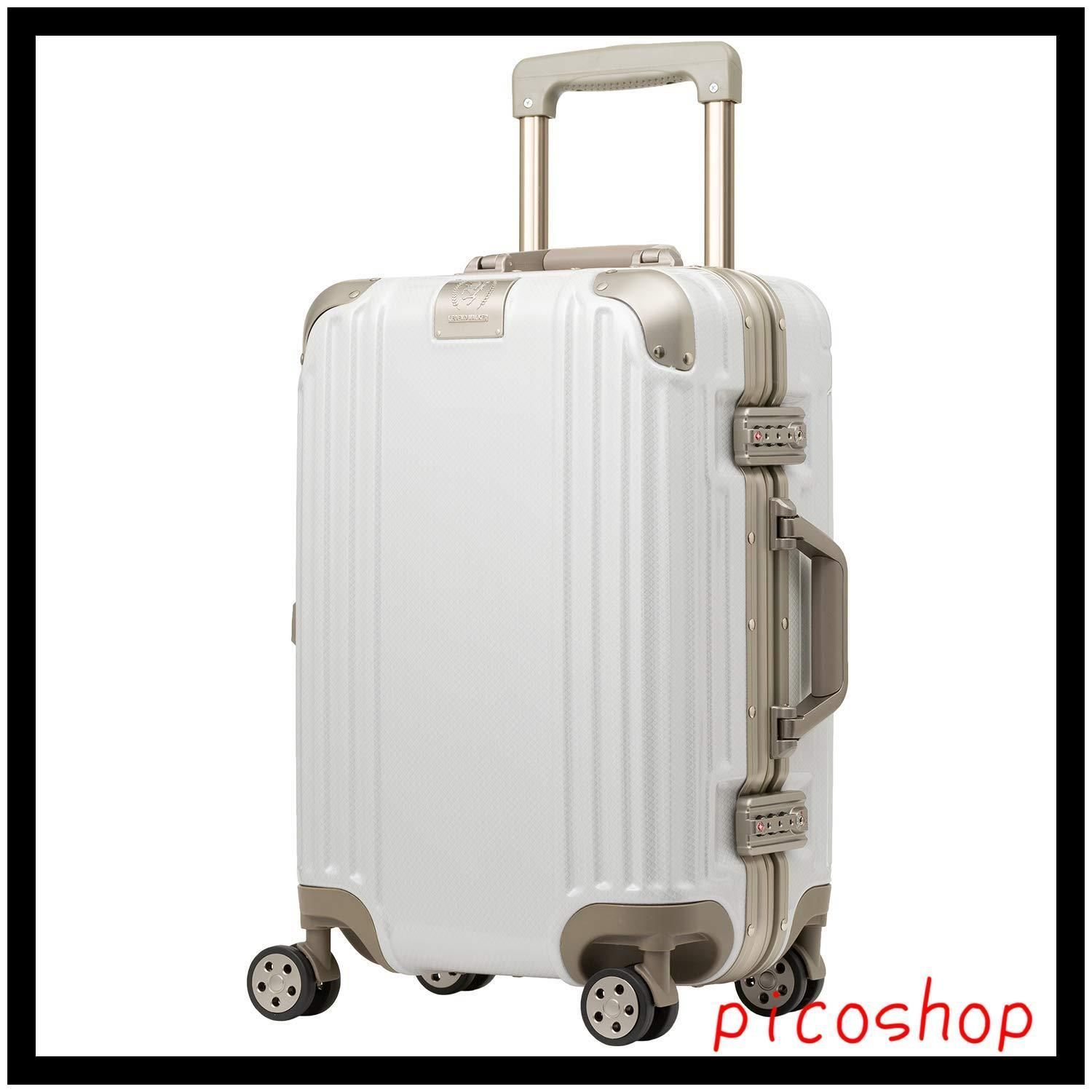 Sサイズ 13泊 5509 ダブルキャスター 3.7kg TSAダイヤルロック フレームタイプ 35L キャリーバッグ 5509-48 キャリーケース スーツケース ブリリアントホワイト [レジェンドウォーカー]