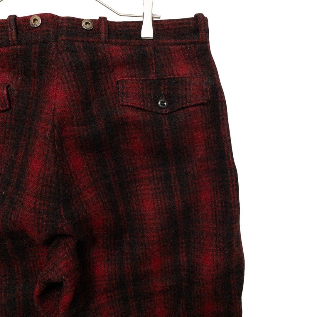 【Woolrich】50's  チェック ウールハンティングパンツ  S-882 Woolrich】50's 黒タグ VINTAGE バッファローチェック ウール