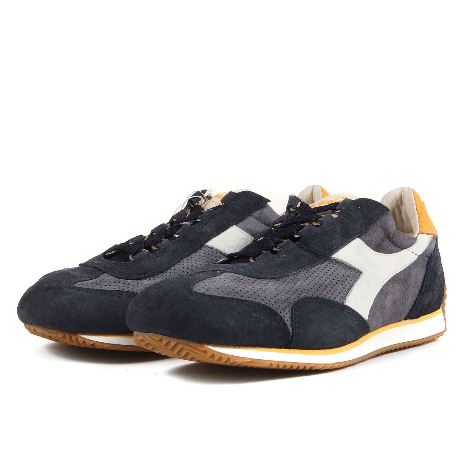 DIADORA EQUIPE STONE WASH ネイビー 28.5 Diadora Equipe 75 Stone Washed Suede Trainers Micro Blue