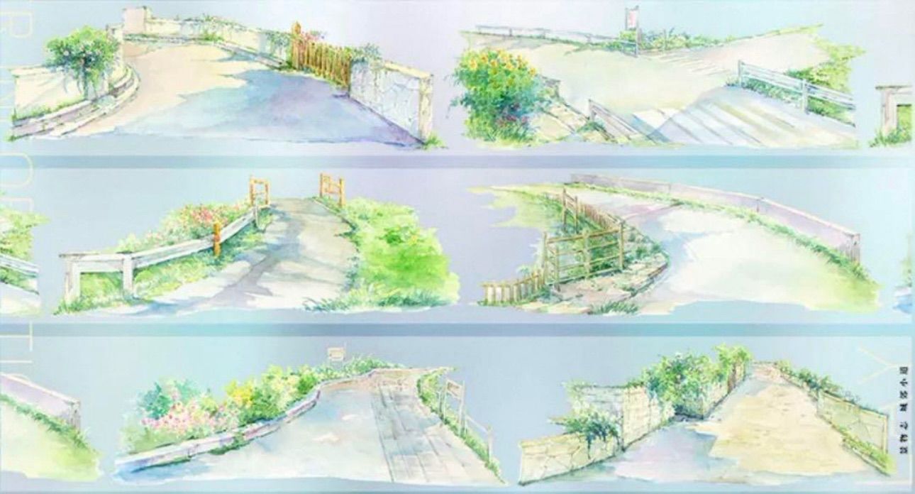 PET 城郊小道- 6cm×5m 124cm/loop 海外マスキングテープ PET 城郊小道- 6cm×5m 124cm/loop 海外マスキングテープ 海外マステ