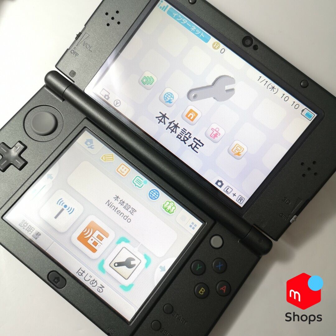 New 3DS LL メタリックブラック ほぼ未使用 - メルカリ