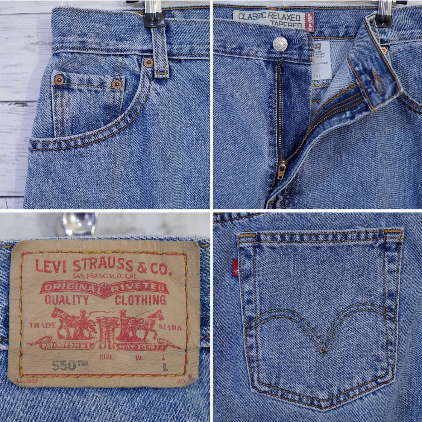 Levi's リーバイス 550 デニムパンツ ジーンズ インディゴ W34 L Levi's リーバイス 550 RELAXED FIT 00550-0216 デニムパンツ