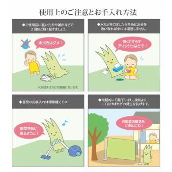 純国産い草 上敷き カーペット 双目織 「松」 団地間4.5畳 約255×255cm 1010030011402