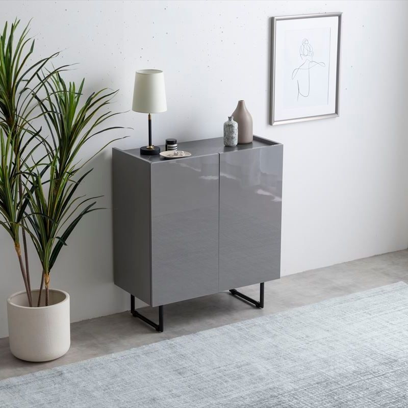 おしゃれ キャビネット 幅70cm チェスト リビング収納 かわいい 姫系 収納家具