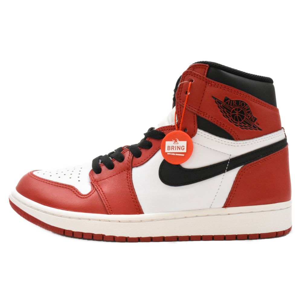 NIKE (ナイキ) AIR JORDAN 1 RETRO HIGH OG CHICAGO 2015 555088-101 エアジョーダン1ハイカットスニーカー  シカゴ US9.5/27.5cm ホワイト/レッド - メルカリ