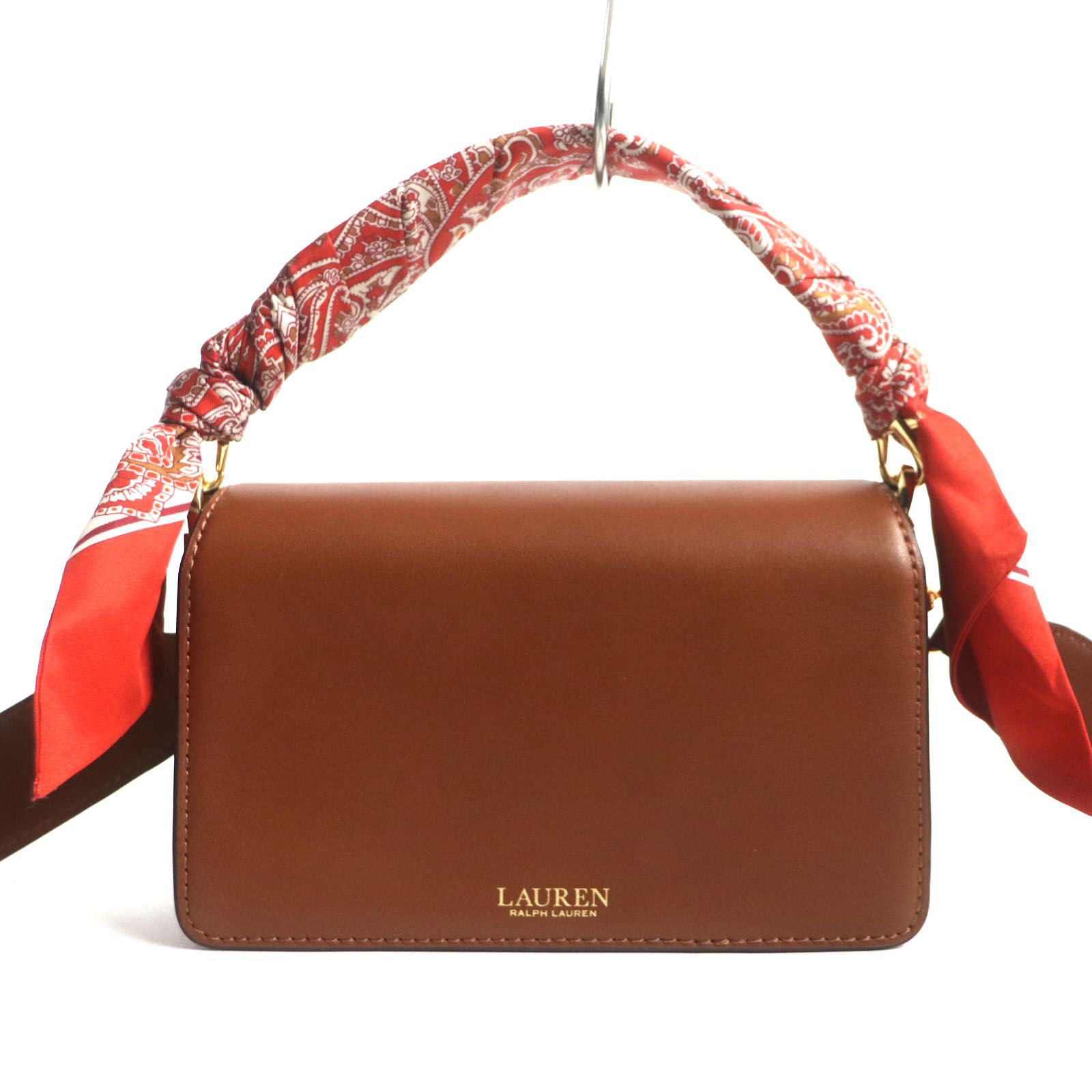極美品▽RALPH LAUREN ラルフローレン スカーフトリム スモールTayler 