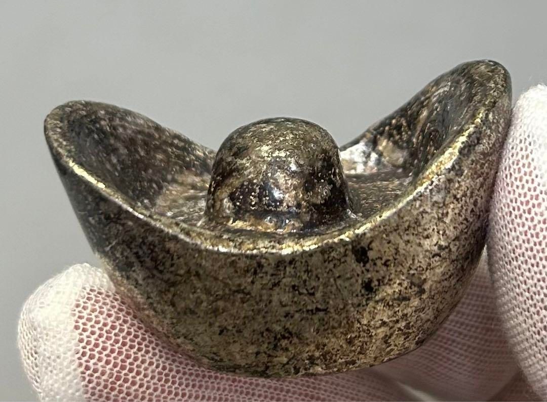 銀錠 旧家蔵出し 骨董品 古 清時代中国古美術 風水 銀錠 旧家蔵出し 骨董品 古 清時代中国古美術 風水