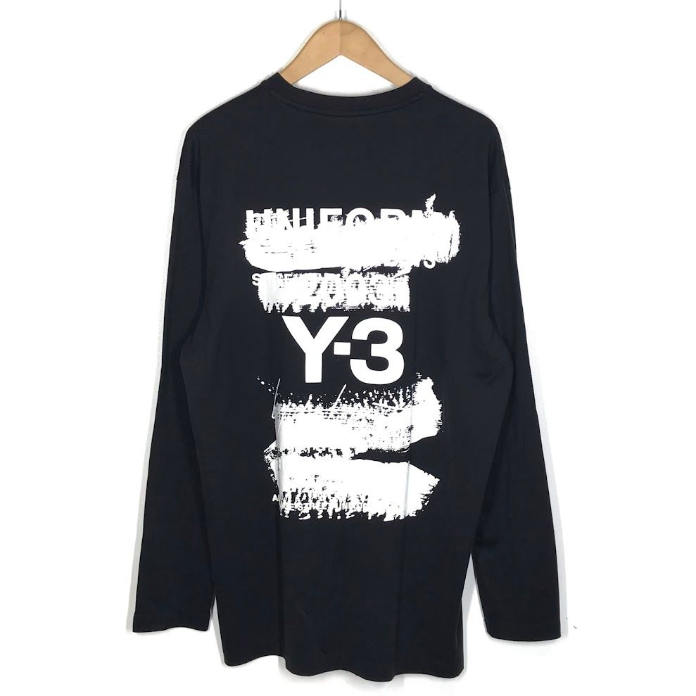 倉吉店 Y-3 ワイスリー 長袖Ｔシャツ 25SS U GFX LS TEE バックプリント JN4880 ブラック サイズ L 104