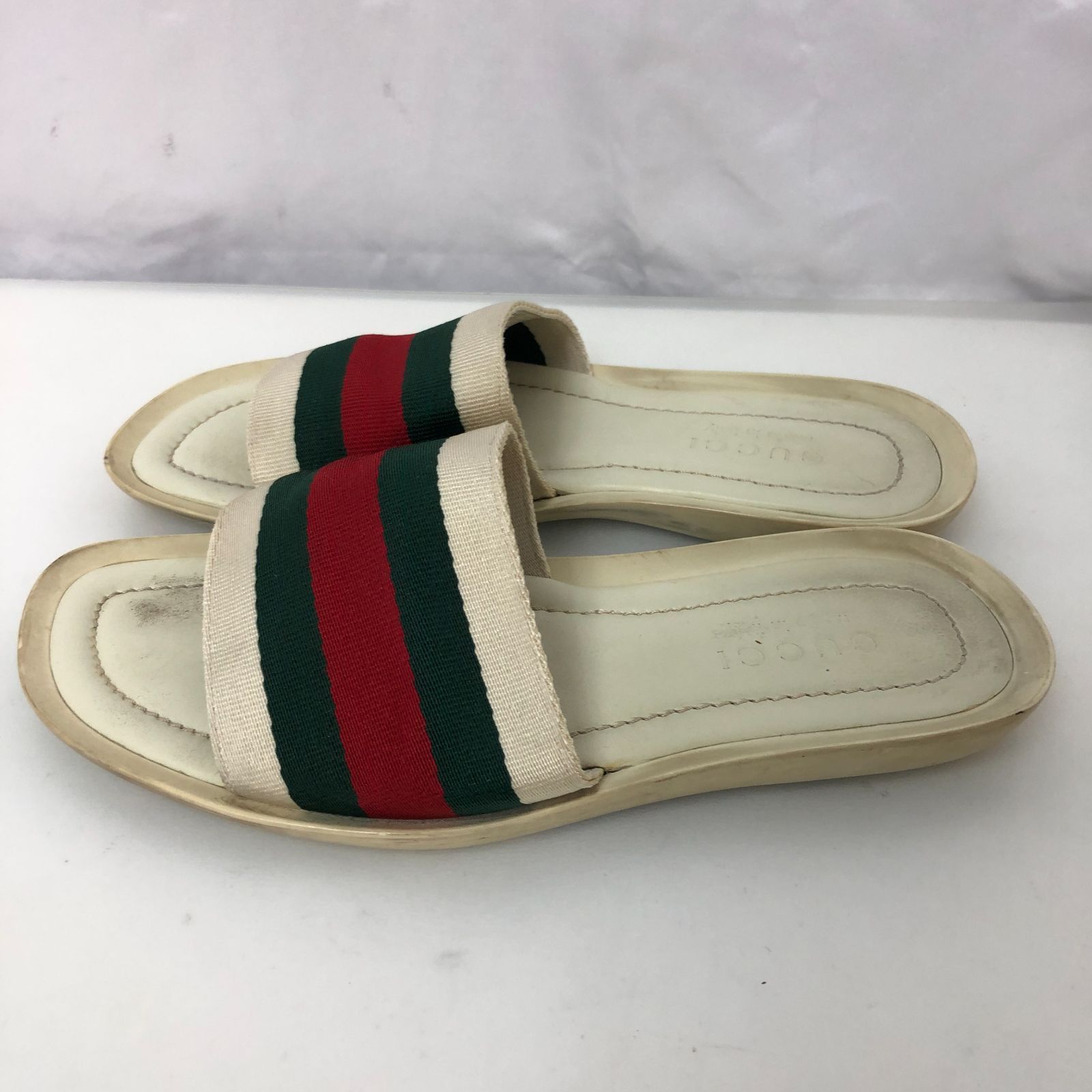 Gucci 白　サンダル 新品未使用正規品】GUCCI グッチ ホースビットサンダル ホワイト