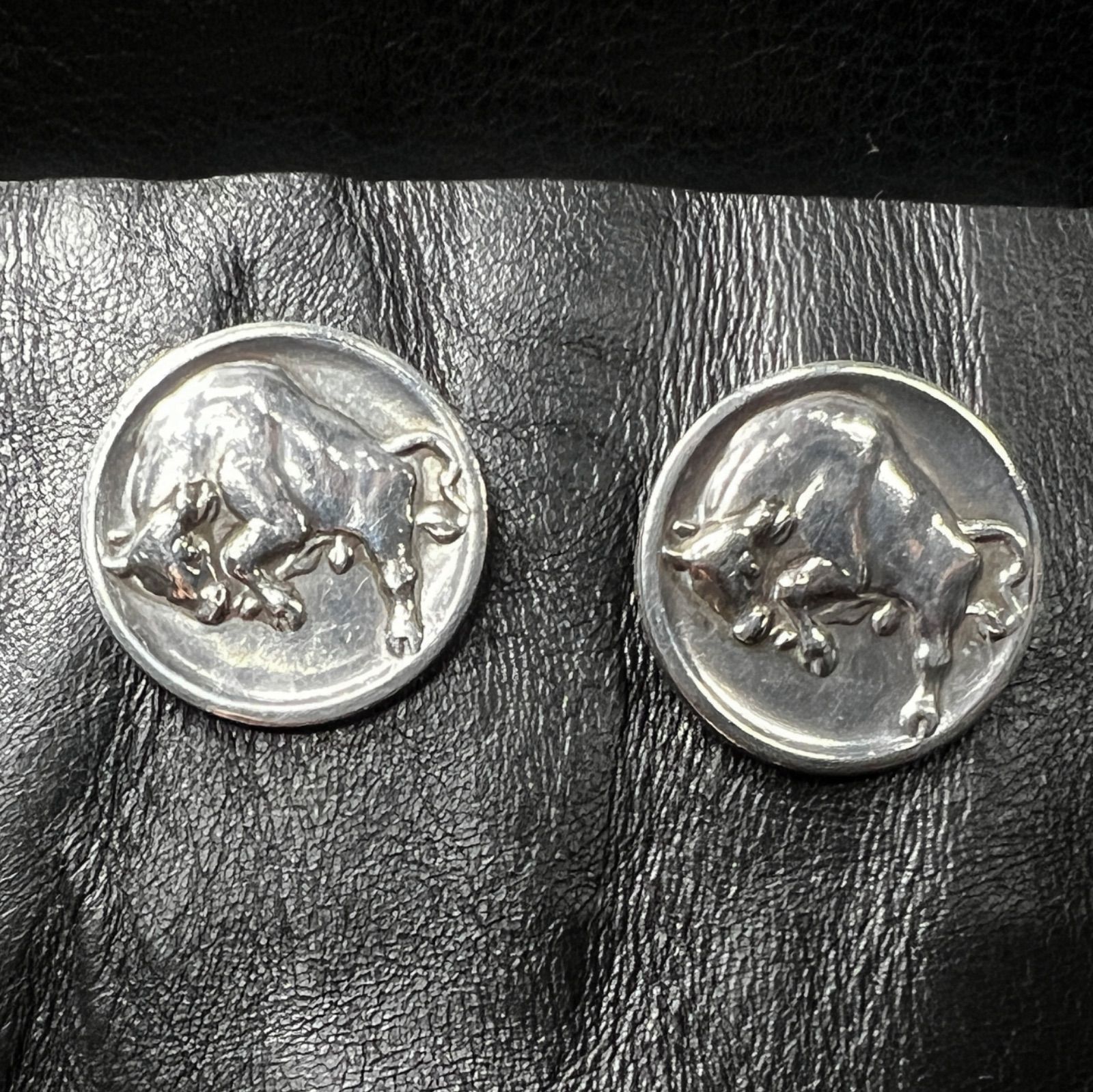 GEORG JENSEN シルバー925 雄牛 カフリンクス/タイピン GEORG JENSEN シルバー925 雄牛 カフリンクス/タイピン