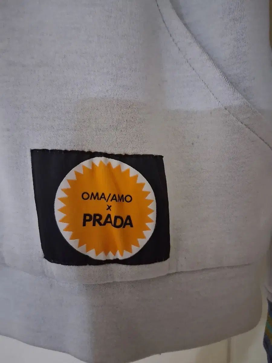  PRADA プラダ レディース プリンティング フード付きTシャツ グレー パーカー トップス