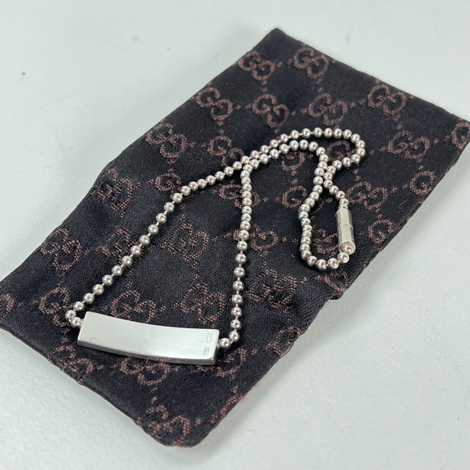 Gucci プレートネックレス チョーカー 楽天市場】【ジュエリー】GUCCI グッチ シルバー プレート