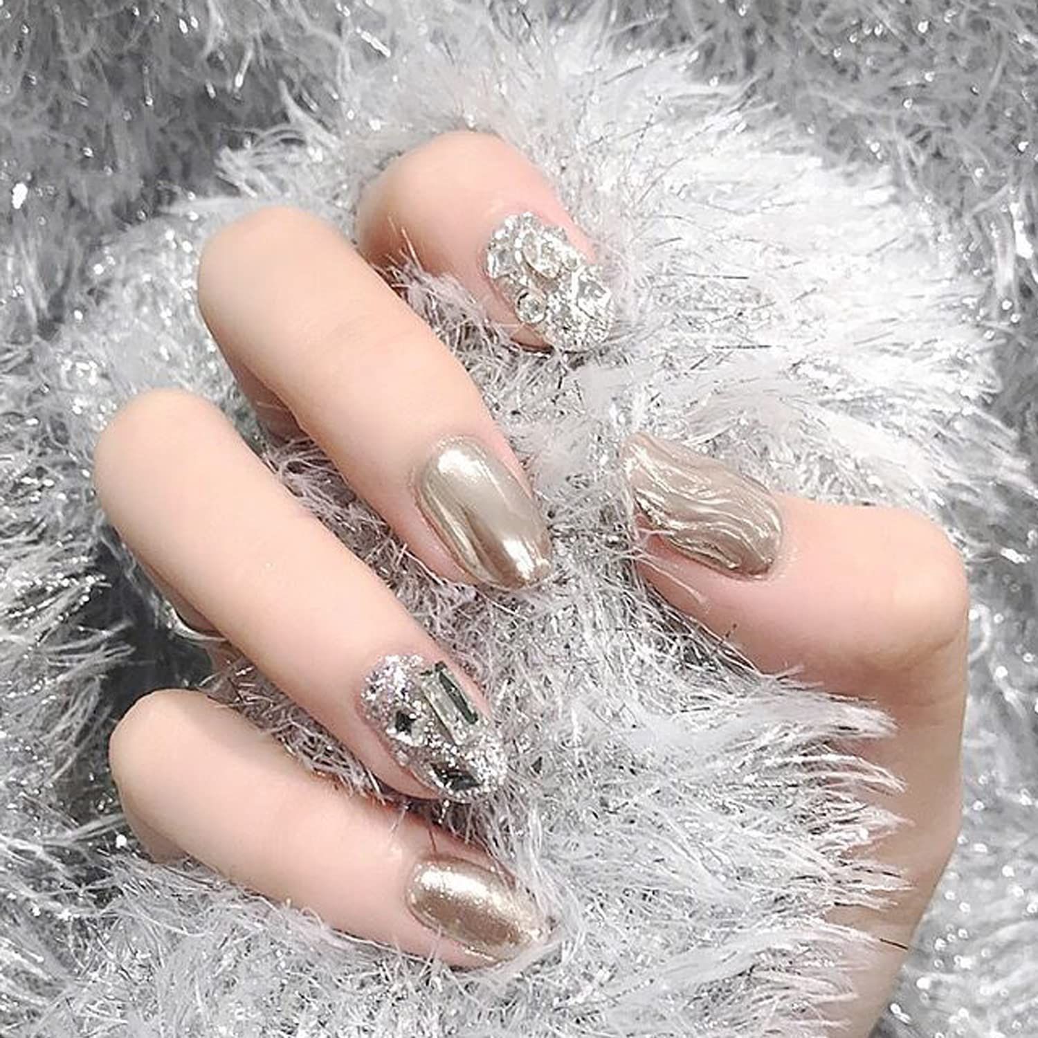 迅速発送】ZHEJIA ラインストーン ネイルアート（100個）ネイルパーツ